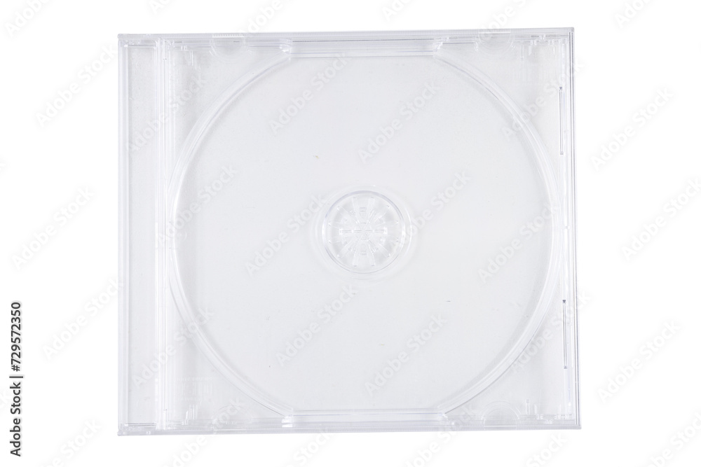 Naklejka premium CD Disk Packaging White Background