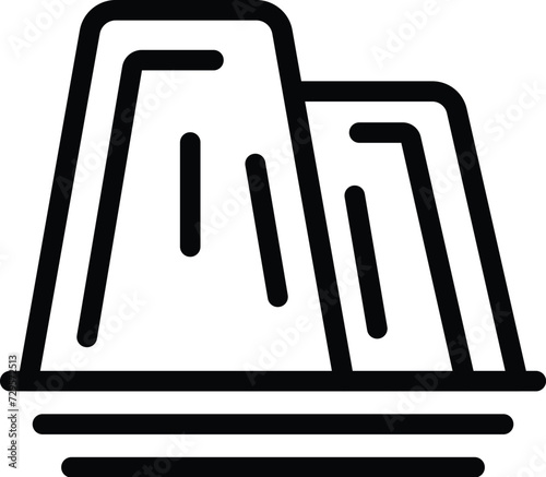 Culture center icon outline vector. Art famous landmark. Australian building
