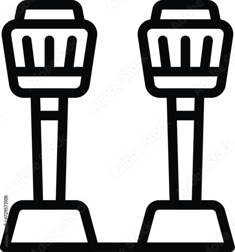 City lights icon outline vector. Sydney city landmark. Template operatic