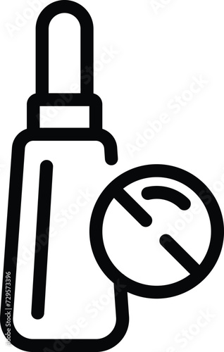 Australian dropper icon outline vector. Medicine care. Spire location