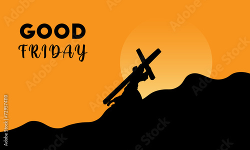 good friday vector background illustration vector. it is suitable for card, banner, or poster