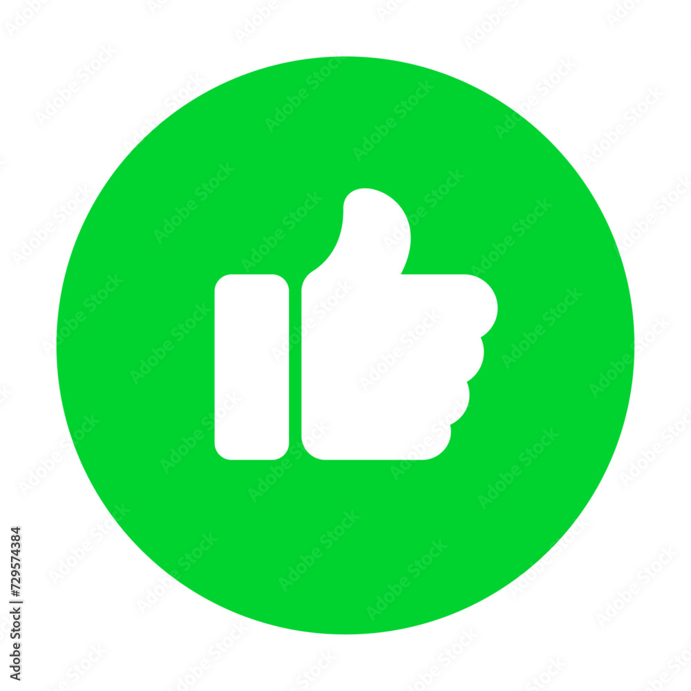 vector a sticker template with thump up icon isolated vector a sticker template with thump up icon isolated