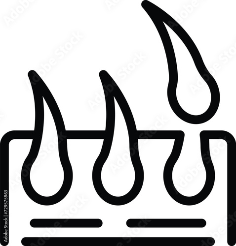 Skin care eyebrow icon outline vector. Graphic face care. Tattoo lash eye