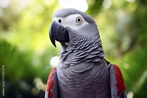 handsome and the smartest African gray parrot Jaco
 photo