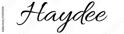 Haydee - black color - name written - ideal for websites,, presentations, greetings, banners, cards, books, t-shirt, sweatshirt, prints, cricut, silhouette, sublimation
