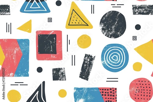 a minimalistic geometric pattern, pastel color background