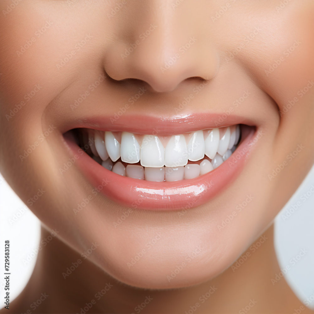 dental illustration of beautiful women smile, white healthy smile dental illustration of beautiful women smile, white healthy smile