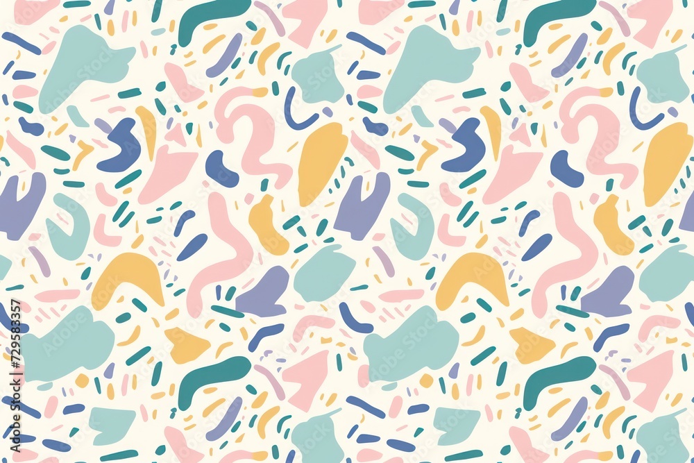 random hand-drawn pattern background, calming pastel colors random hand-drawn pattern background, calming pastel colors