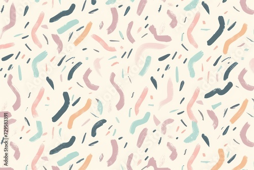 Abstract pastel colors grace this random hand-drawn pattern background. 