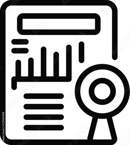Economy code choice icon outline vector. Impact reliable. Honesty web law