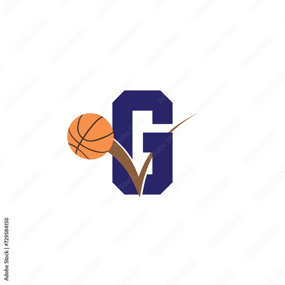 Letter G with basketball logo.