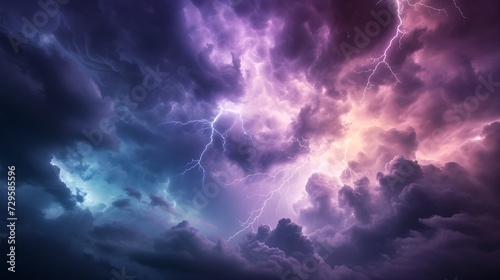 Anxiety Storm: Turbulent Sky with Lightning, Depicting Unpredictable Episodes