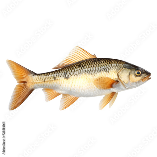 3D Rendering of a Beautiful Colorful Ocean Fish on Transparent Background - Ai Generated © Muhammad