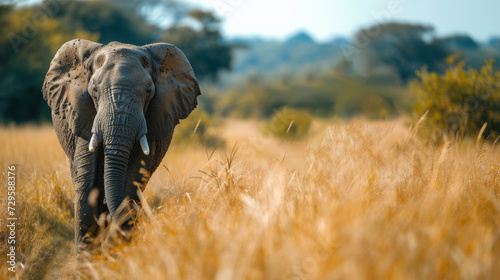 A close encounter with majestic wildlife on an African safari adventure © yganko