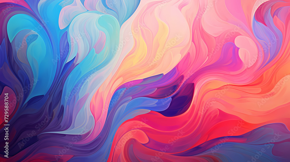 Obraz premium Rainbow gradient abstract colorful watercolor background