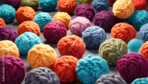 wool yarn background 