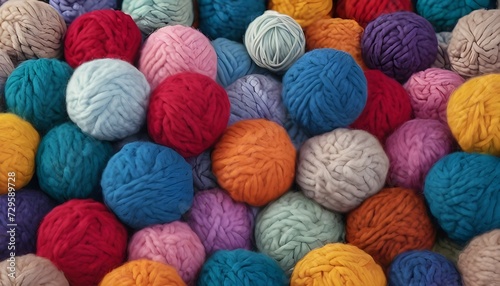 balls of wool background 