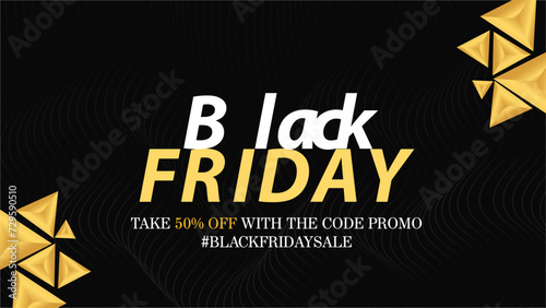 Black Friday Deals and Sales Banner Discounted Special Offers - Fully Editable HD Template