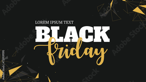 Black Friday Deals and Sales Banner Discounted Special Offers - Fully Editable HD Template