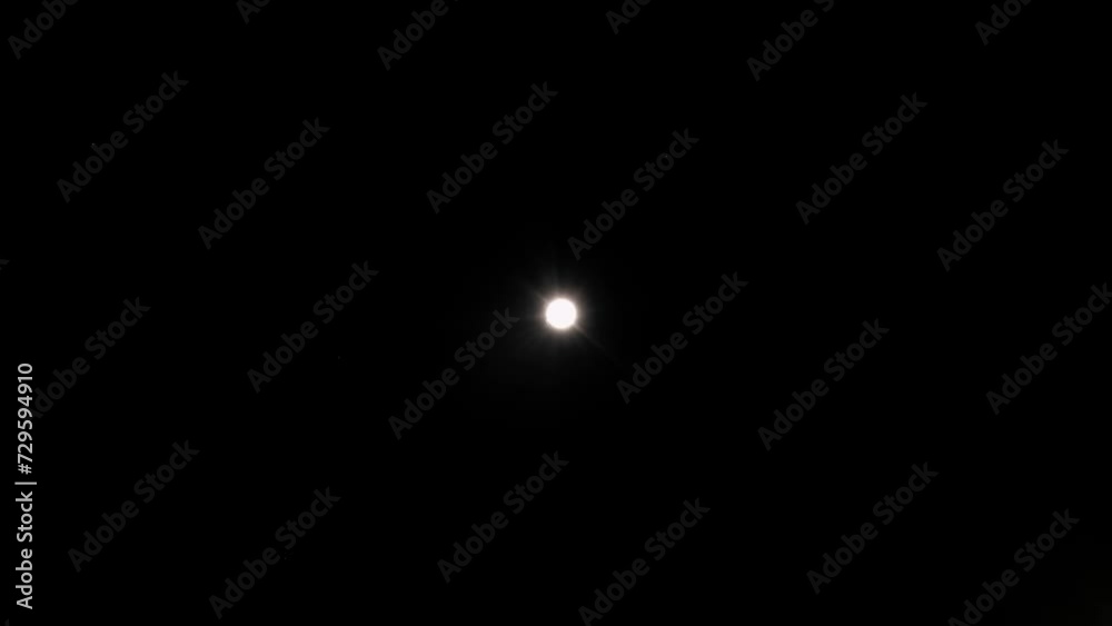 Moon and clouds in dark starry night Moon and clouds in dark starry night