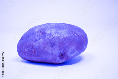 An abstract impression of the mighty potato seen in shades of blue © Chad