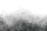 Realistic dark smoke isolated on transparent white background