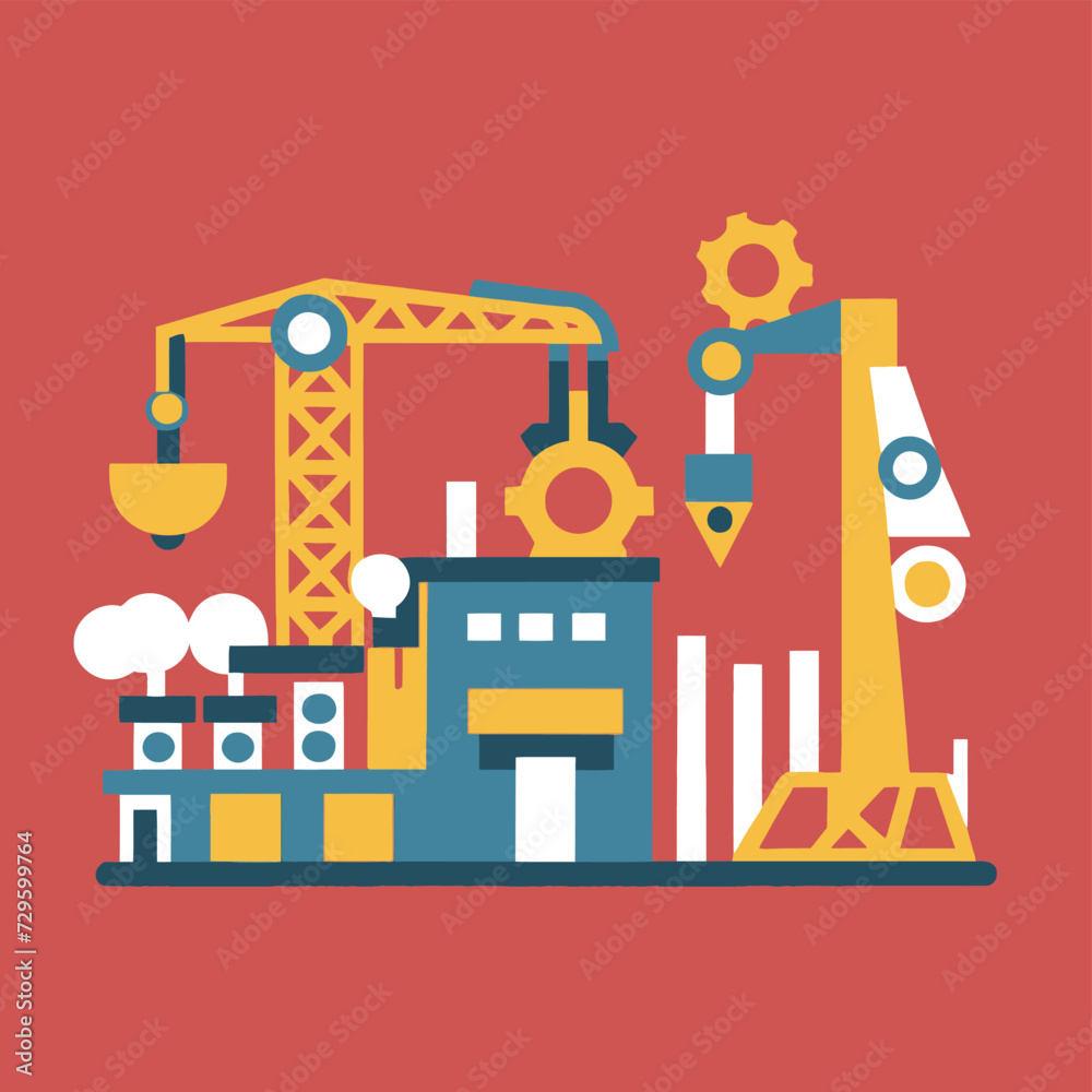 2d vector illustration icon, shape line , architecture factory industrial and town with home
2d vector illustration icon, shape line , architecture factory industrial and town with home