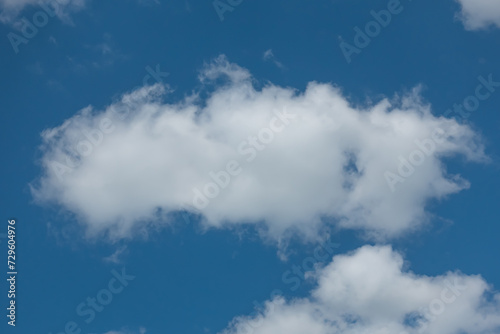 Lonely White Cloud In The Blue Sky