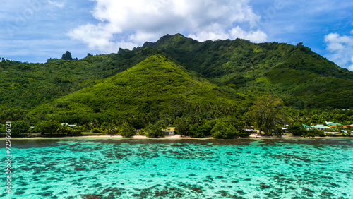 Landscapes of Moorea Island, French Polynesia