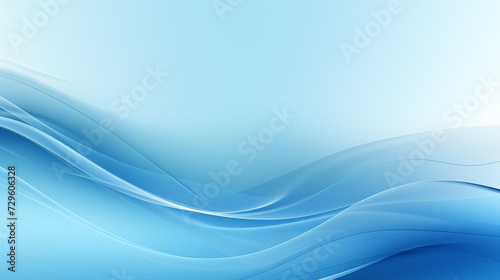 Gradient Blue liquid background. wavy blue wallpaper. Wave blue gradient background. Abstract blue color background. © Stanislav