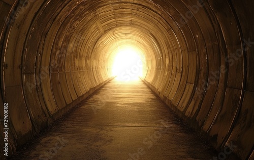 Light at the End of the Tunnel: A long tunnel with visible light at the end, symbolizing hope and liberation from pain