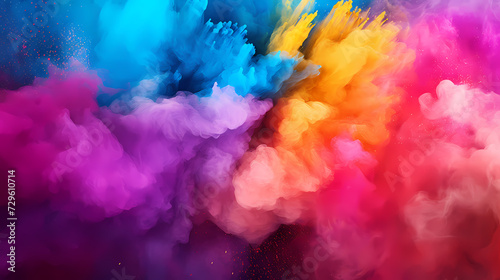 Abstract template for Holi background, Indian traditional festival