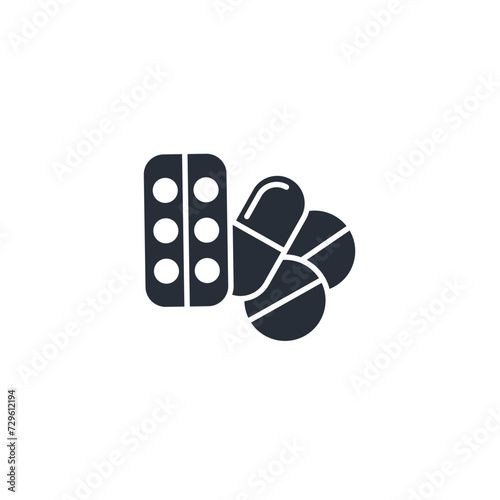 Medicine icon. vector.Editable stroke.linear style sign for use web design,logo.Symbol illustration.