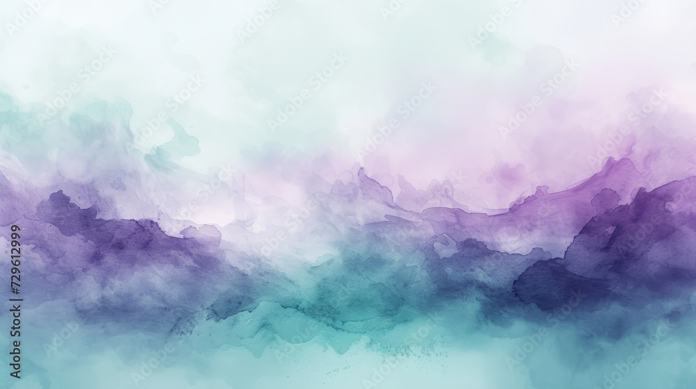 Easter Watercolors. A dreamy watercolor effect with hues of lavender and mint green