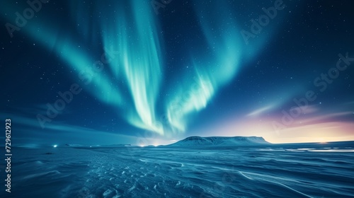 Gazing at the mesmerizing Northern Lights dancing across the Arctic sky