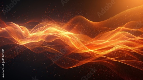 Glowing lines and waves of energy creating an otherworldly atmosphere