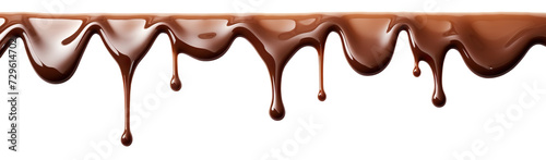 Dripping delicious melted chocolate, cut out