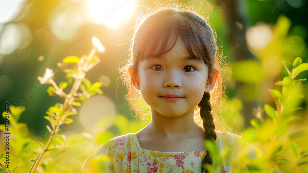 young girl nature sunlight innocence young girl nature sunlight innocence