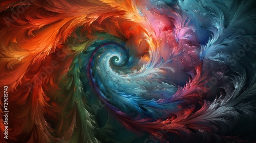 A surreal blend of vibrant colors and swirling patterns, symbolizing endless creative potential