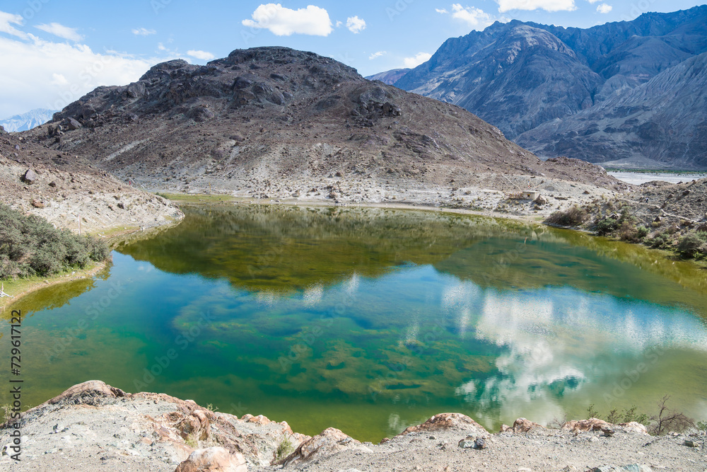Lake Yarab Tso, Nubra Valley, Himalaya Mountains, Ladakh, India