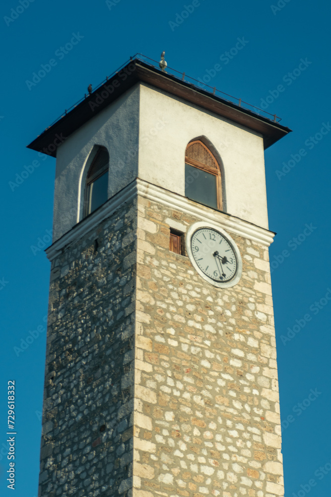 old clock tower in the town