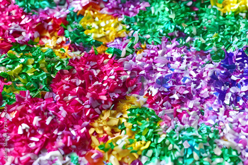 Pieces of colorfull paper Pieces of colorfull paper