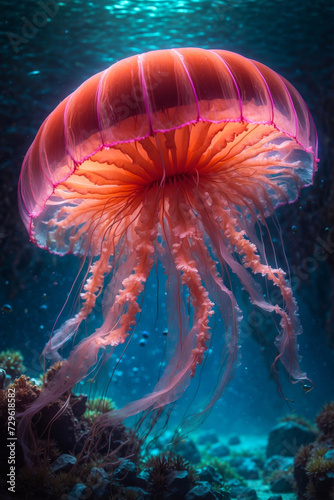 A colorful jellyfish