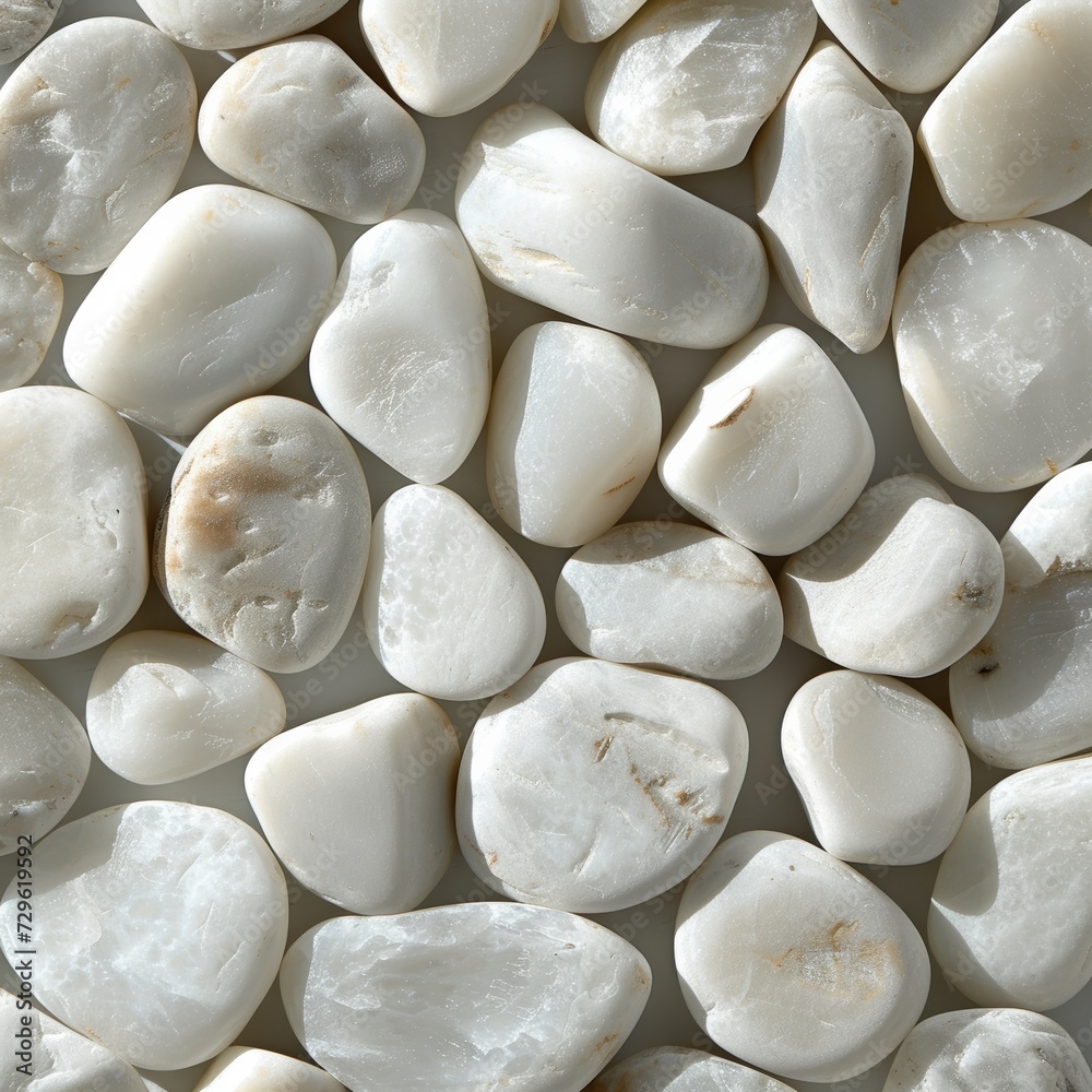 white pebbles are an easy way to bring up nature without having to dig