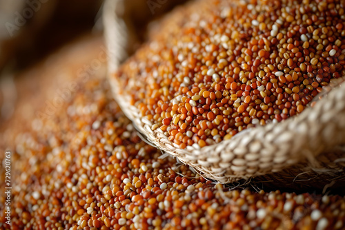 close up of a sorghum seed photo