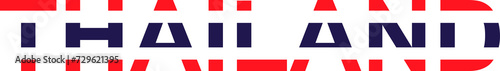 Free Download Thailand word in flag style - GFXLoad