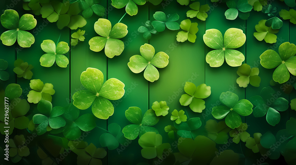 Beautiful green St. Patrick's Day background banner Beautiful green St. Patrick's Day background banner