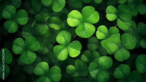 Beautiful green St. Patrick's Day background banner