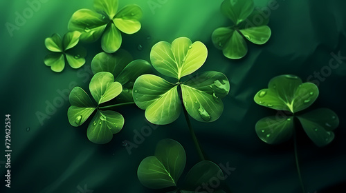 St. Patrick's Day celebration with copy space for text