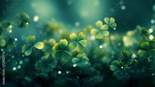 Beautiful green St. Patrick's Day background banner